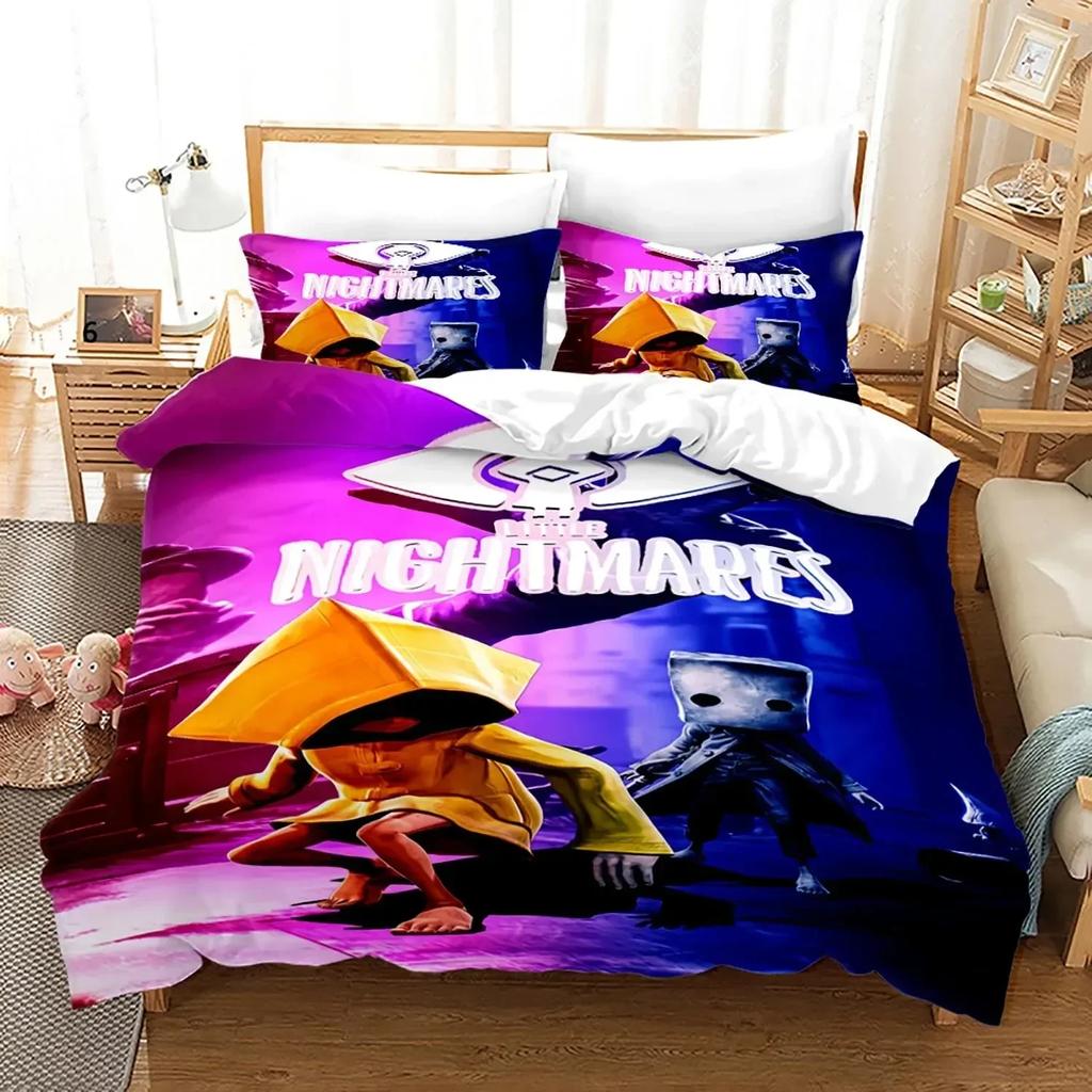 3D Game Little Nightmares Bedding Set Single Twin Full Queen King Size Little Nightmares Bed Set Adult Kid Bedroom Duvet Cover