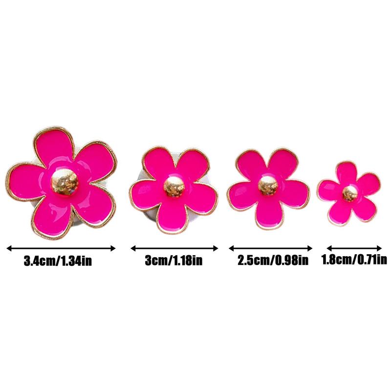 4 шт. цветы автомобильный воздуховыпускной зажим для духов автомобильный ароматерапевтический декор для интерьера парфюмерный кулон украшения автомобильные аксессуары