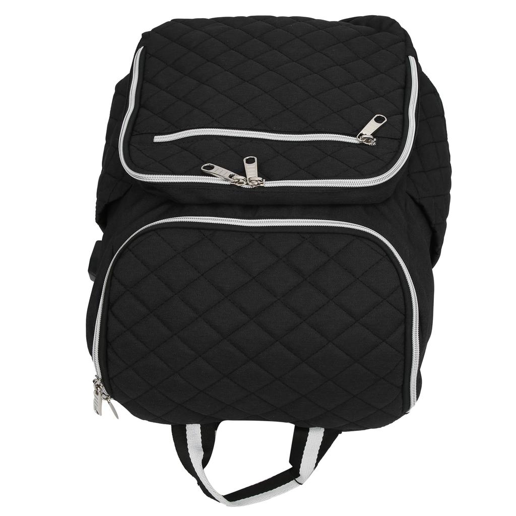 Рюкзак из ткани Оксфорд, многофункциональный, большой емкости, сумка для мамы, сумка для подгузников(черный )