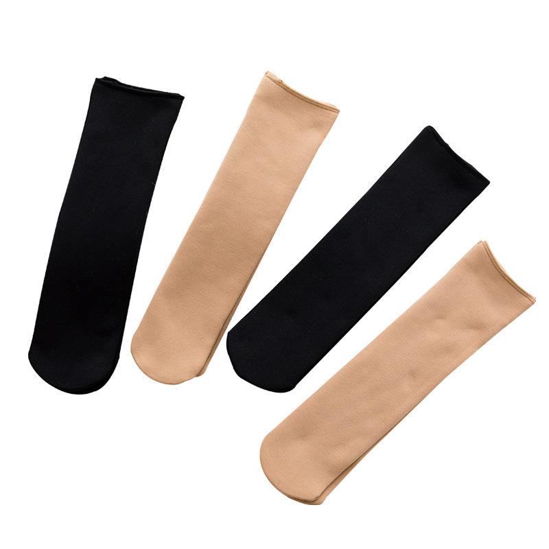 Men's and women's autumn and winter non-fading fleece-lined thickened snow socks, casual home socks, floor socks, anti-pilling s