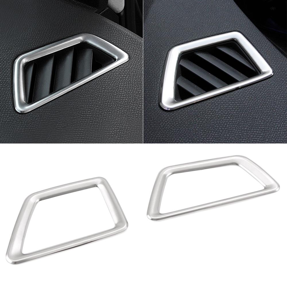 Car Front Air Conditioner Outlet Decoration Cover Car Styling Fit For 2017 2018 Peugeot 5008 3008 GT