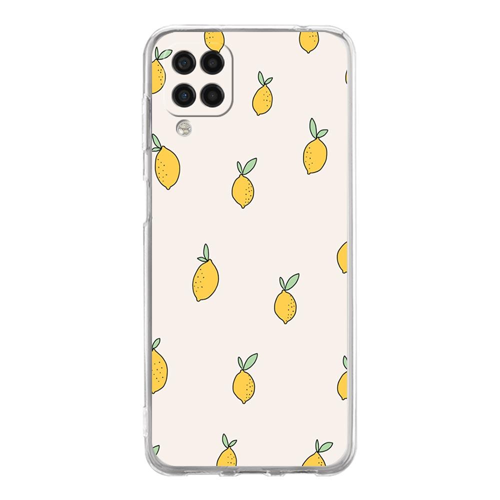 Средиземноморский Лимон Чехол для Телефона Для Samsung Galaxy A51 A71 A21S A12 A11 A31 A41 A03S A13 A33 A73 A53 A52 A32 5G A23 Прозрачная Крышка