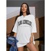 T-Shirts Women Los Angeles California USA Street Fashion Short Sleeve Oversized T-Shirt Breathable Tops Loose Hip Hop Streetwear