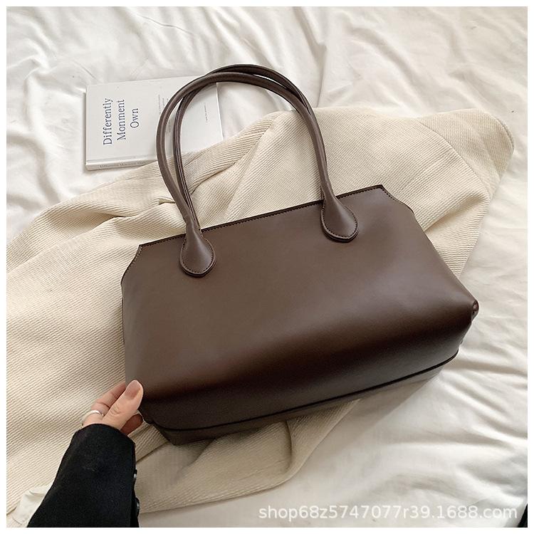 Commuter Large Capacity Women's Bag 2025 Autumn New Simple and Fashionable Retro Armpit Bag Shoulder Bag Tote Bag