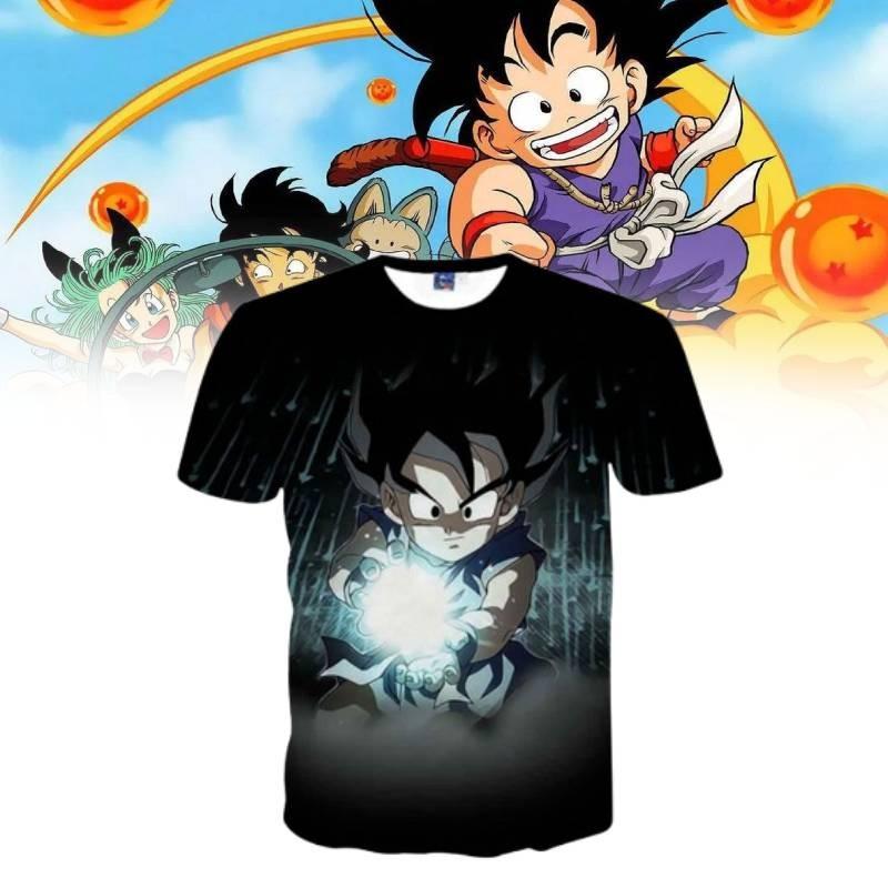 Модная мужская футболка из серии Аниме Dragon Ball с уникальной 3D-цифровой печатью для повседневной носки