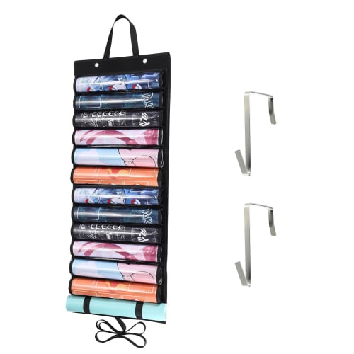 Sumnacon Playmat Storage Pocket, Card Game Mat Holder, Black, 12+1 Large Capacity