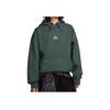 Nike Сплошной цвет с вышитым логотипом флисовая толстовка с капюшоном унисекс Зеленый DH3088-338