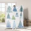 Christmas tree series patterns Printed Blanket for Sofa Bed Travel Camping Living Room Office Conditioning Blanket