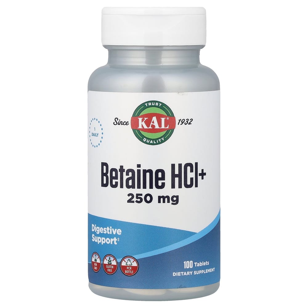 KAL Betaine HCl+ 100 Tablets
