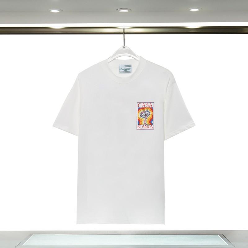 Casablanca 23 spring and summer new fantasy gate starry sky castle casa letter logo short-sleeved couple T-shirt