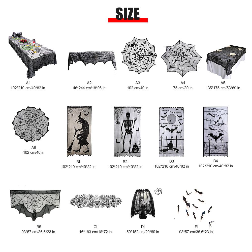 30 Inch Lace Spider Web Cobweb Halloweens Tablecloth Round Table Cover Topper for Halloweens Table Decoration Party Holiday Indoor Decor Halloweens P