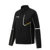 Li Ning Удобная повседневная простая куртка на молнии с воротником-стойкой, женские куртки, черный цвет AYYV010-1
