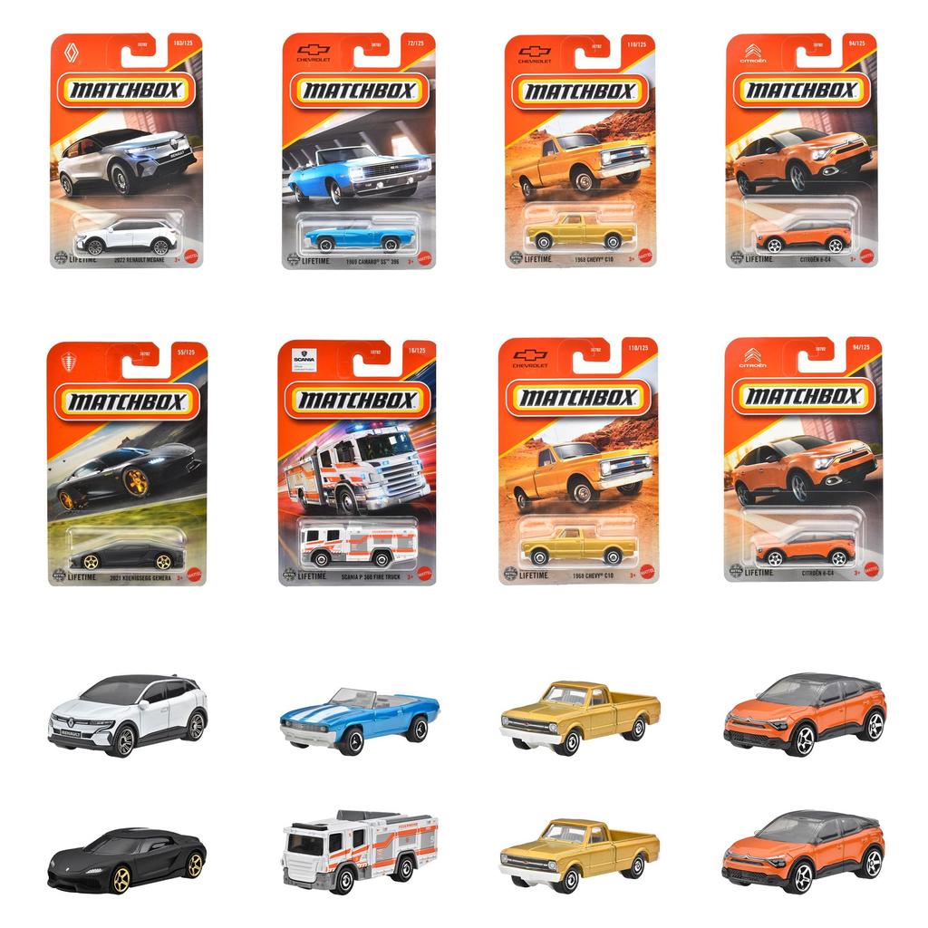 Matchbox Basic Car D Assortment Vehicle Toys Mini Cars 24 Cars Box Sale 3 Years Old and Up Multi 98CD-30782