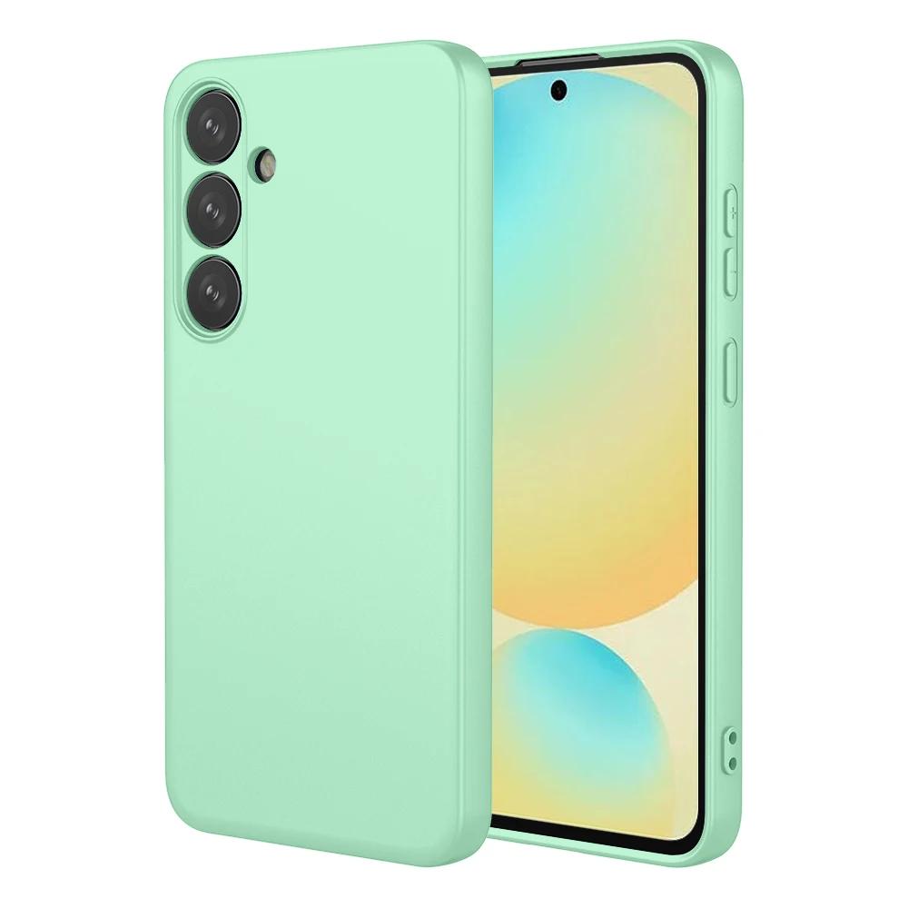 Гибкий чехол из жидкого силикона ТПУ для Samsung Galaxy A16 5G A06 A15 A25 A35 A55 A05S A14 A24 A34 A54 Защитная накладка Coque Capa