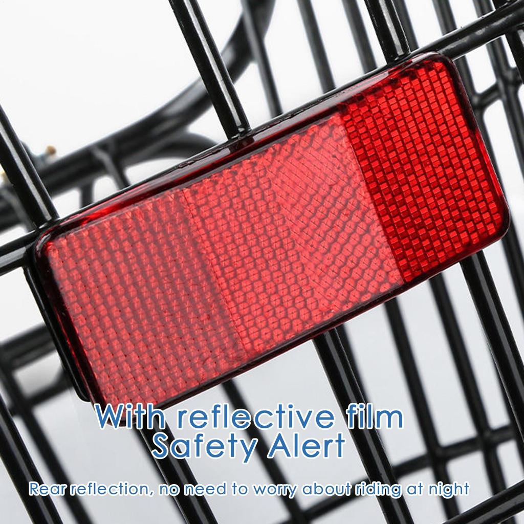 Electric Bike Basket Front Easy To Install Metal Wire Carrier Portable Universal for Park Camping Cycling Outdoor Accessory