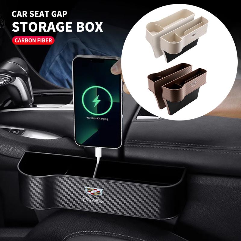 Car Seat Central Control Seat Gap Storage And Sorting Box For Cadillac Logo Escalade CTS ATS SRX XTS XT5 STS CT5 CT6 BLS XLR zf1