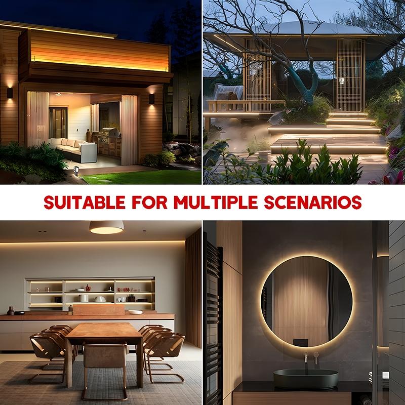 Светодиодная лента COB 220 В с клейкой основой, вилкой питания ЕС, RA 90, высокой плотности, водонепроницаемая IP65, гибкая светодиодная лента