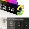 Цифровой будильник RGB светодиодные цифровые часы красочные часы с атмосферным ночником для домашнего офиса лучшие подарки