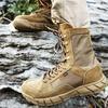 Модные высококачественные мужские походные ботинки Desert High Tactical Boots мужские солдатские боевые ботинки