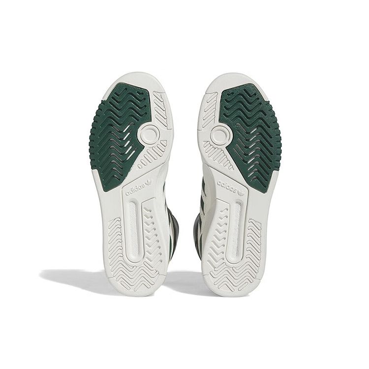 Adidas Оригинальные кроссовки Originals Drop Step, удобные, модные, легкие, прочные, нескользящие, высокие, для скейтбординга, унисекс, белые с зеленым, FZ5712