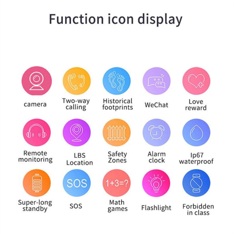 Детские умные часы, водонепроницаемые Sos, позиционирование, сенсорный экран, телефонные часы Q16s для мальчиков и девочек