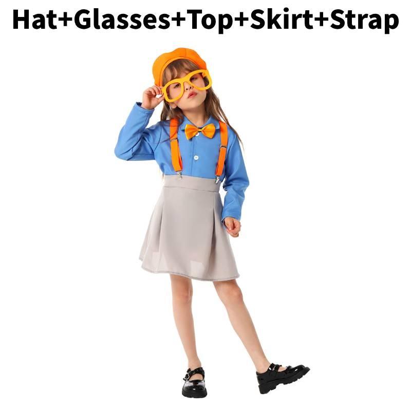 Детский костюм Blippi для вечеринки в честь Всемирной недели книги с полиэстеровой тканью для детей от 3 до 8 лет