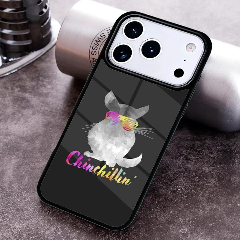 Cute Cartoon Chinchilla Phone Case For iPhone 17 16 15 14 13 12 11 Pro Max Plus 17Air Soft Silicone Cover