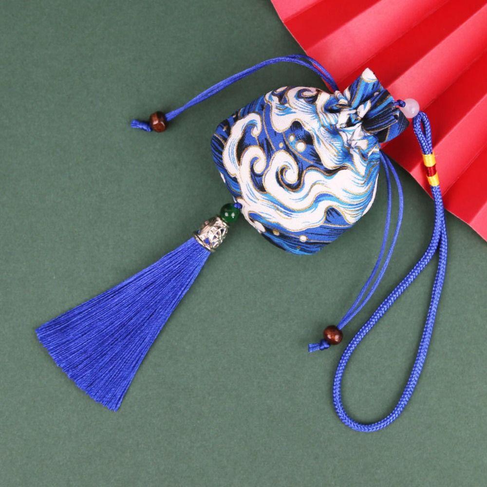 Printing Chinese Style Sachet Hanging Perfume Spice Bag Retro Tassel Small Pouch  Children