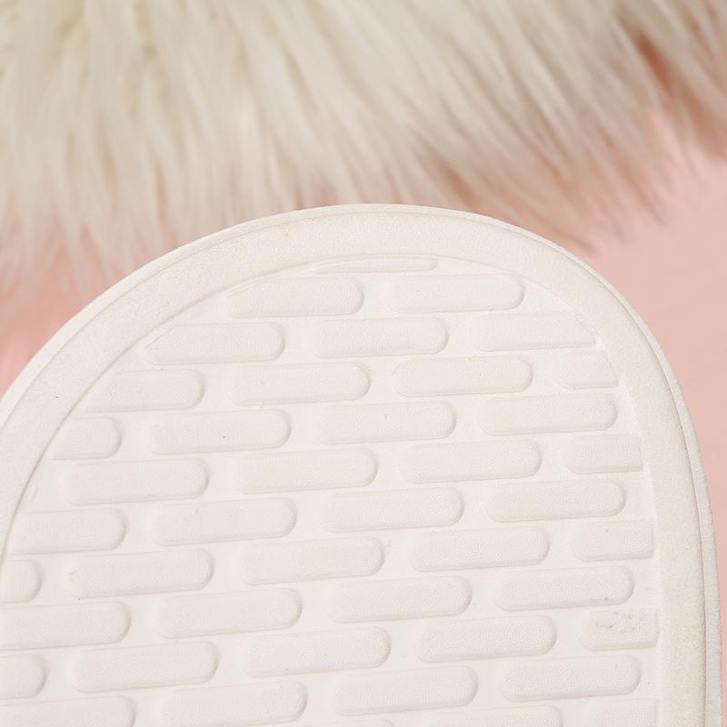 2024 New Fashion Women's Cotton Slippers Thick Sole Indoor Non-slip Furry Slides Ladies Winter Bedroom Warm Plush Woman Slipper