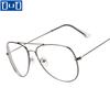 Qutzzmnd ретро металлическая большая оправа близорукие очки блокирующие синий свет очки для женщин мужчин классические очки -1.0 ~ -5.0