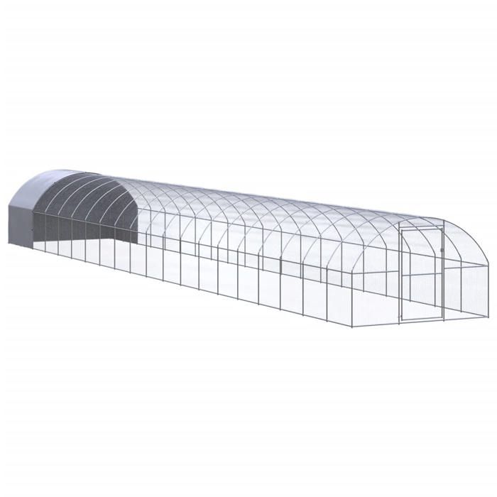 Maison Exclusive - Poulailler d'extérieur 3x20x2 m Acier galvanisé