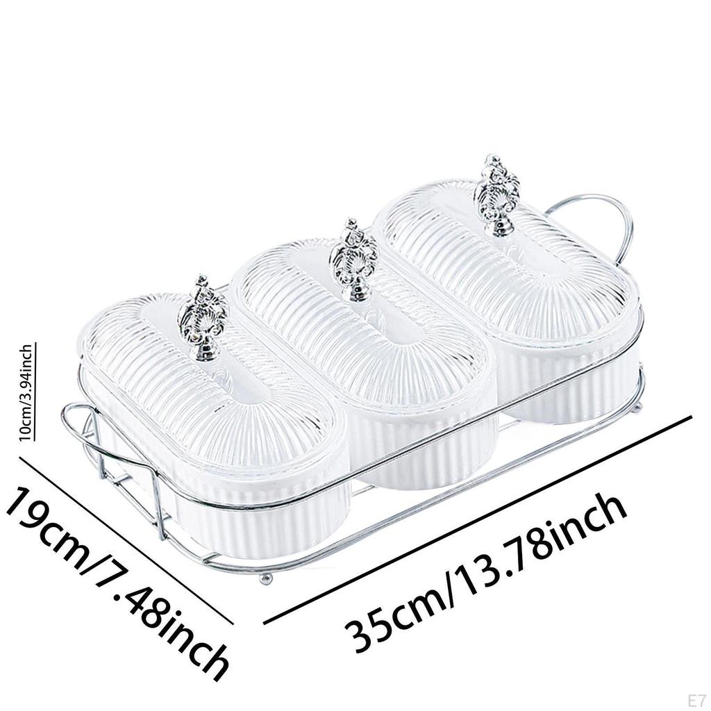 Dried Fruit Dish Divided Snack Bowl Dessert Cake Platter Plate Appetizer Tray