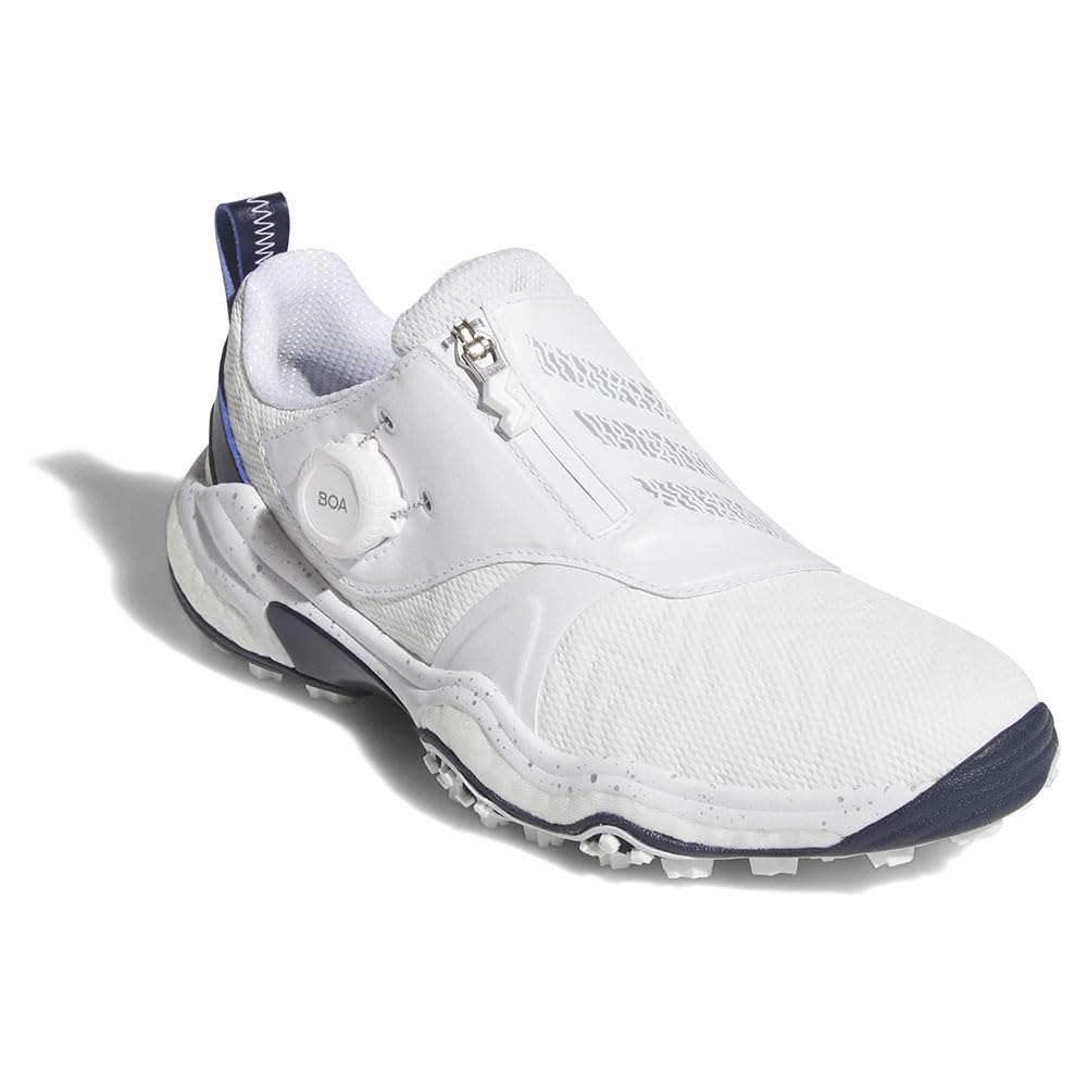 Гольф обувь Code Chaos 25 Boa Обувь Темно-синий см 2E [Adidas Golf] Женская Белый/Металлик серебристый/Колледж 24.5