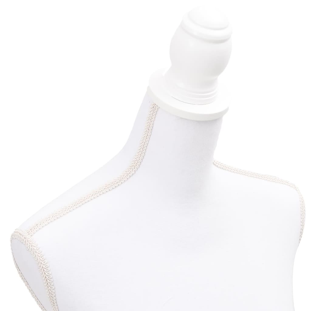 Women s Torso Mannequin Tailor s Dummy White