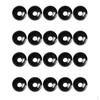 20Pcs Black Plastic Shock Cord Stopper Toggle Ball End for Crafts