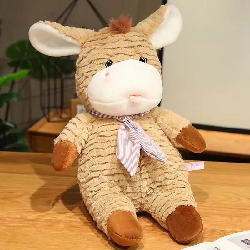 Милая плюшевая игрушка в виде осла, мягкая плюшевая подушка для объятий в виде осла, кукла-машина для захвата, детский подарок на день рождения