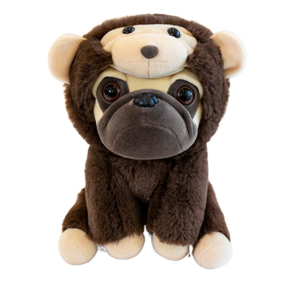 Плюшевая игрушка для девочки, собака, мягкая подушка, мопс, бульдог, набивная, наряженная, 25 см, плюшевая игрушка Шарпей для детей