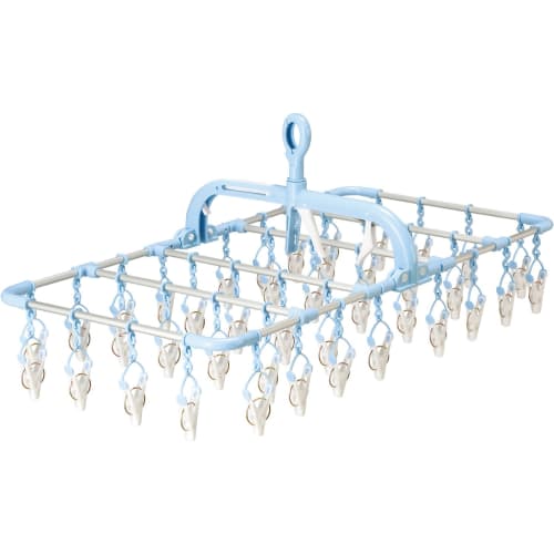 Twinmall Shine Life Horizontal Aluminum Hanger, 40 Pinch, Blue, SL-01