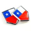 Newperlite Chile Flag Decal Sticker Car Emblem Chile Flag Car Decoration Accessories Chrome Shield for Truck Vehicle 2 Pack