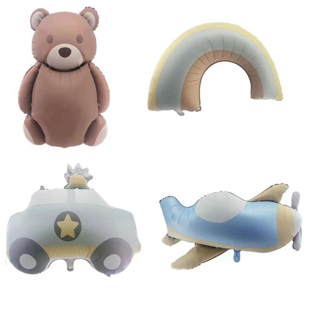 Надувной самолет Радужные воздушные шары Милый декор для вечеринки по случаю дня рождения Baby Shower
