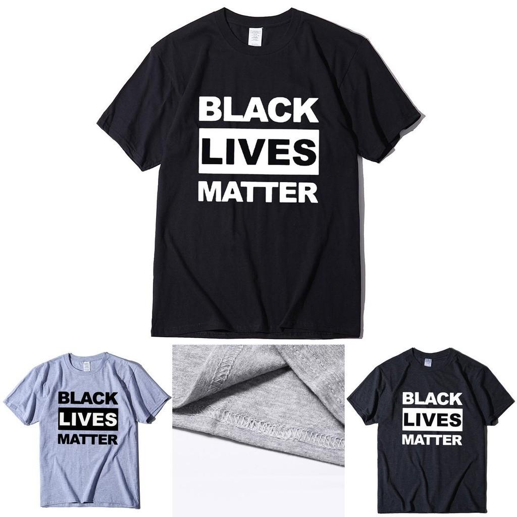 Стильная черная футболка 'Black Lives Matter' против расизма для унисекс, повседневная и удобная