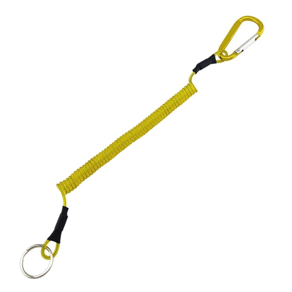 Tool Tether Hard Hat Lanyard Safety Rope Fishing Lanyards Spiral Coiled Lanyard Spring Elastic Rope