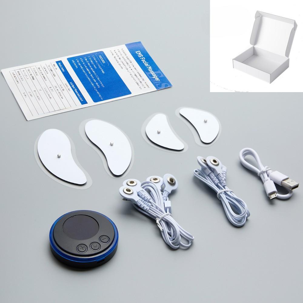 Трансграничное устройство для массажа лица EMS, низкочастотное микротоковое косметическое устройство, V-образный серповидный подтягивающий стимулятор мышц лица