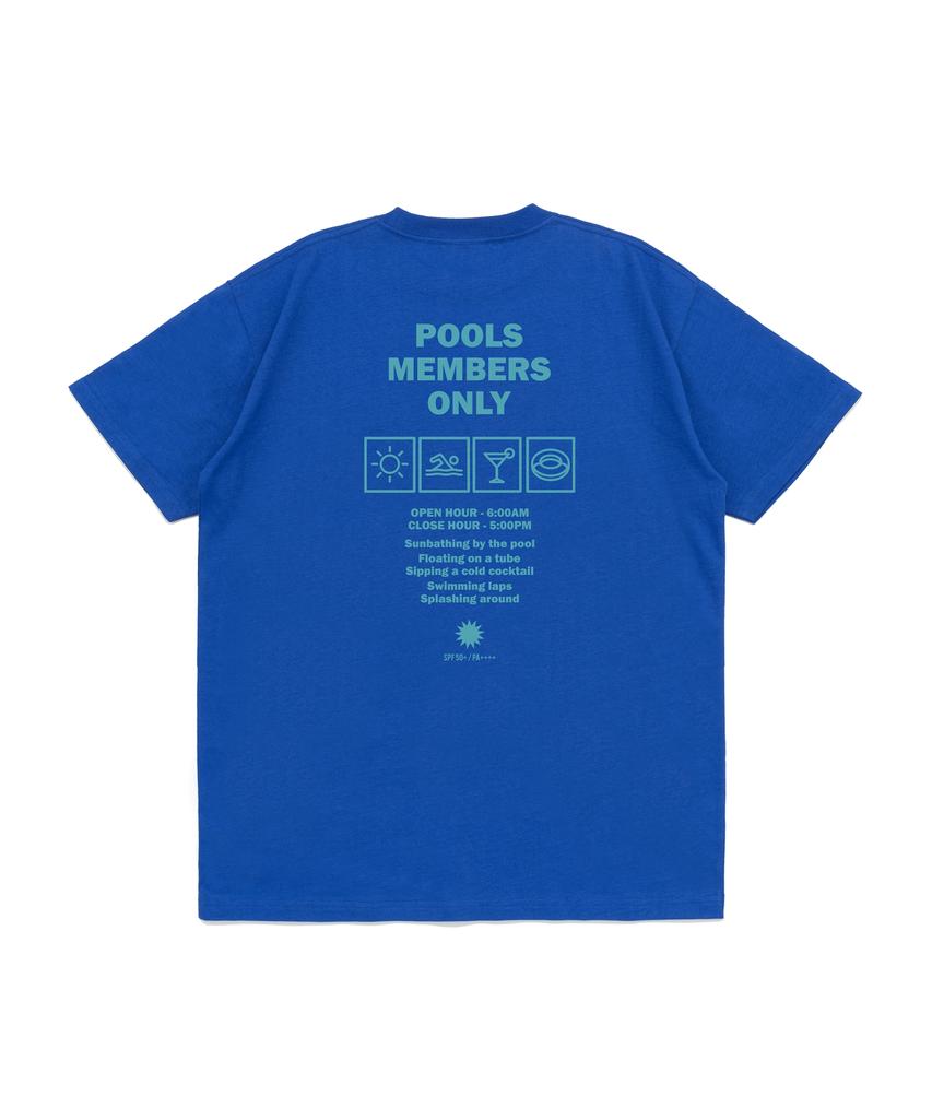 NET SOCIAL CLUB Футболка с коротким рукавом Private Pool Club (Ocean Blue)