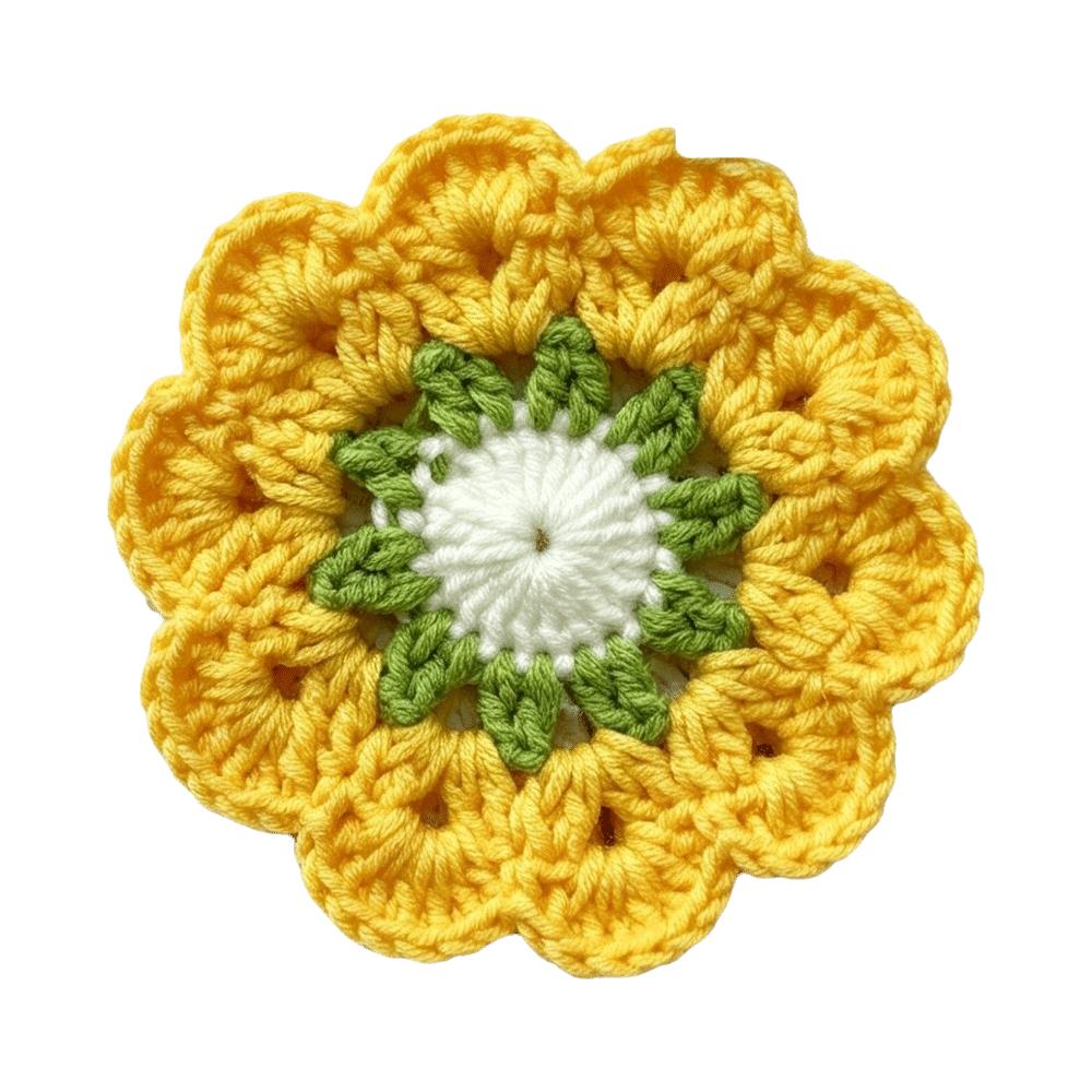 Handmade Crochet Flower Coasters Heat Resistant Mug Mat Creative Trivet Mats Coffee Cup Use
