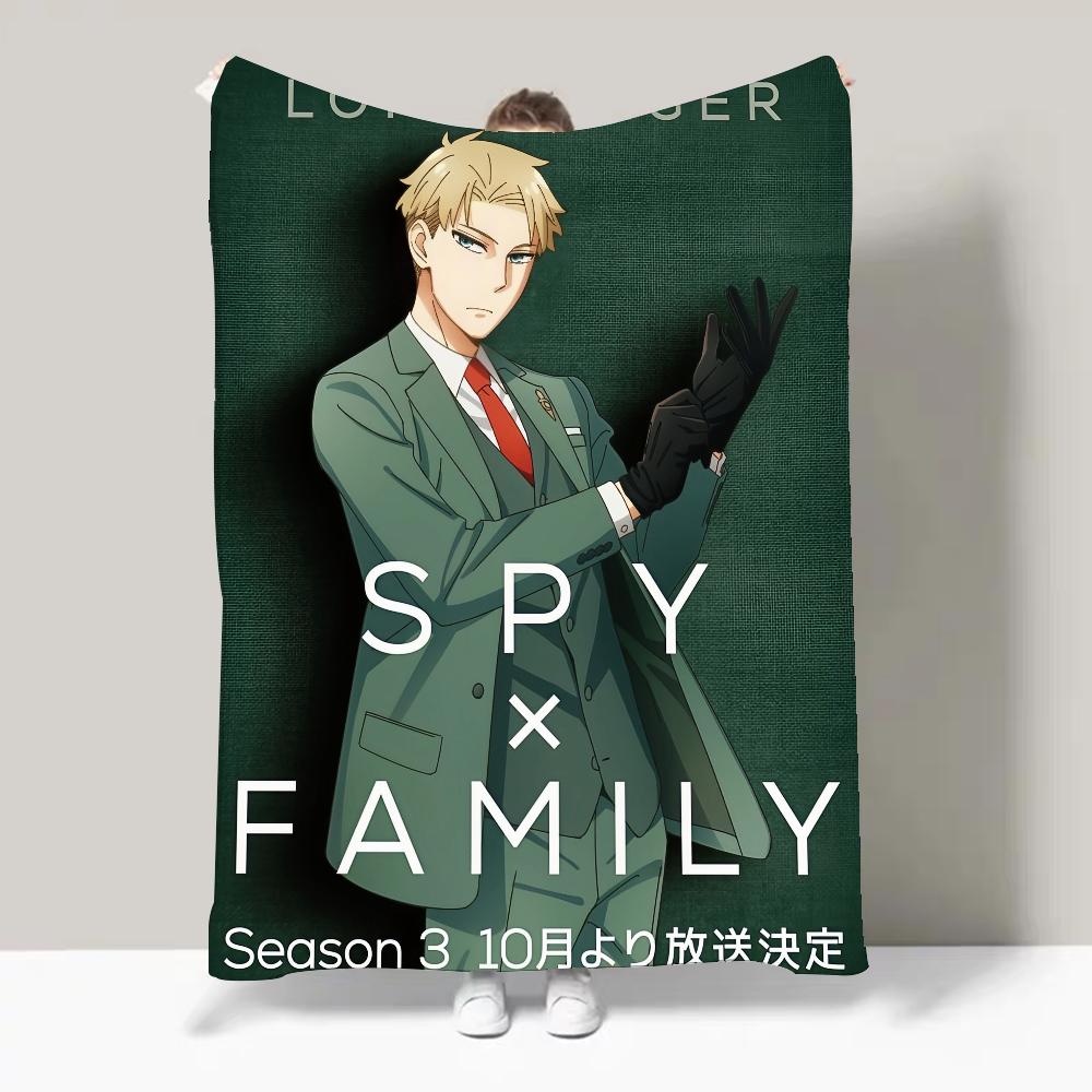 ГОРЯЧЕЕ АНИМЕ S-SPY X FAMILY Дизайн одеяла Легкое Для общежитий, Дневного сна, Гостиной, Офиса, Дивана, Всесезонное