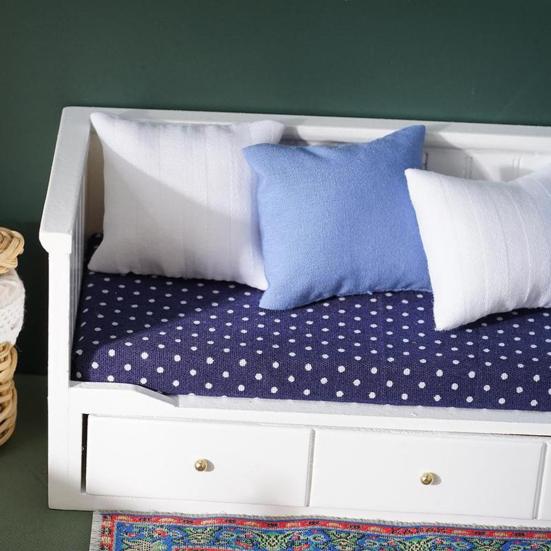 Диван для кукольного домика, имитация DIY, украшение, деревянный диван для кукольного домика, модель игрушки для сцены в гостиной