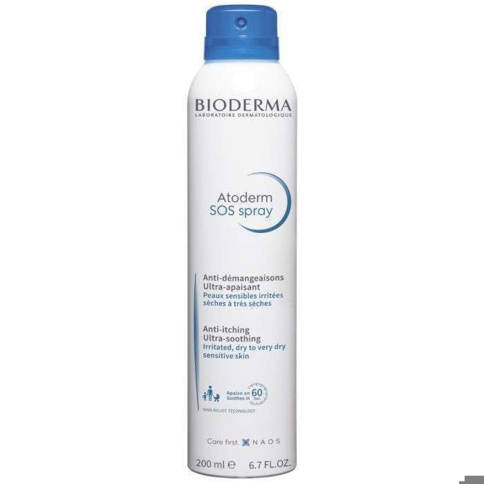 Spray Anti-démangeaisons - Bioderma - Atoderm SOS - 200ml - Peaux Très Sèches - Sans Parfum