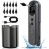 Набор для удаления ушной серы для взрослых – Электрический очиститель ушей с 4 режимами давления и 10 многоразовыми насадками, Безопасное и водостойкое промывание ушей, USB-перезаряжаемый
