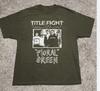 ФУТБОЛКА TITLE FIGHT Цветочная Зеленая Ретро Стиль Зеленая Все Размеры Унисекс